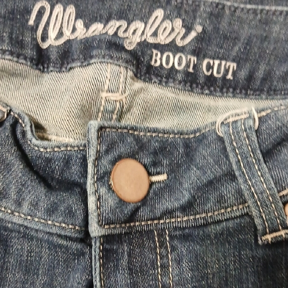 Wrangler Women's Dark Blue Boot Cut Jeans - Picture 6 of 12